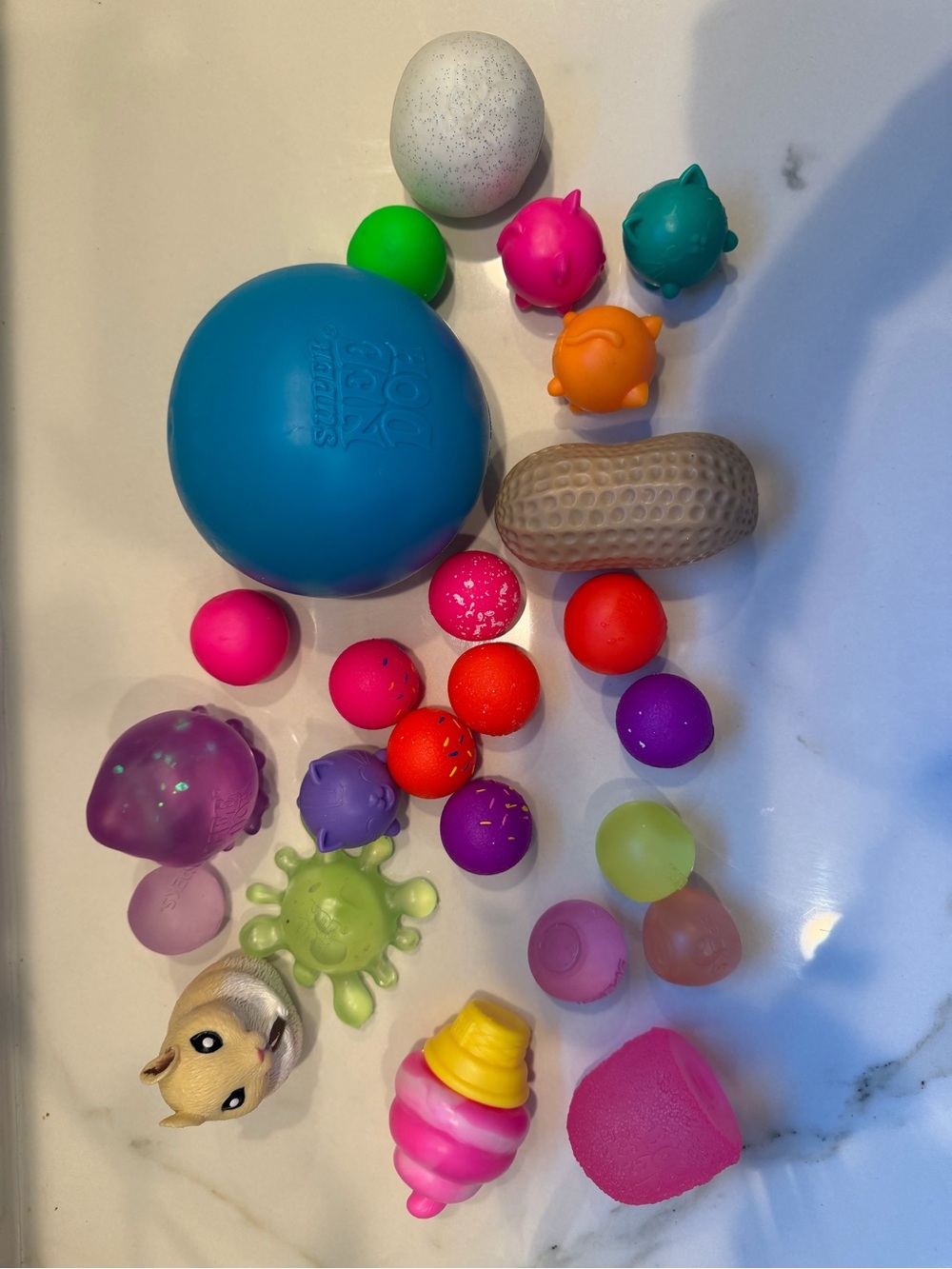 Needoh, Speks, and other set of 25! Used but in good condition, no holes.